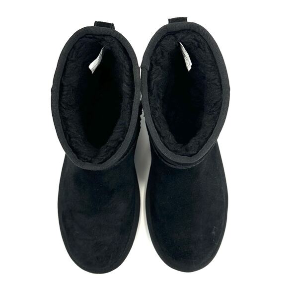 Koolaburra By Ugg  Black Ankle/Short Boot Size 7 Suede Wool Lining Cold Weather - Picture 6 of 13